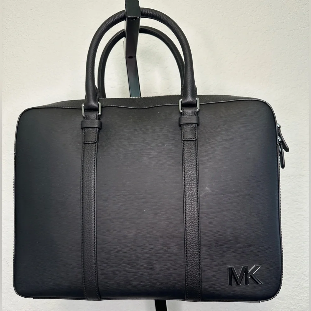 Micheal Kors | Hudson Crossgrain Leather Briefcase
